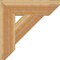 Ekena Millwork Traditional Slat Rough Sawn Bracket, Western Red Cedar, 6"W x 24"D x 24"H BKT06X24X24TRA06RWR - alternate 4